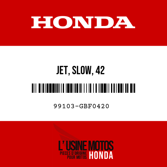 image de 99103-GBF0420 JET, SLOW, 42