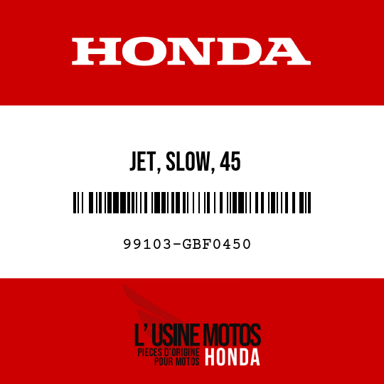 image de 99103-GBF0450 JET, SLOW, 45