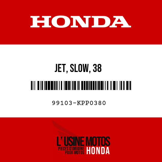 image de 99103-KPP0380 JET, SLOW, 38