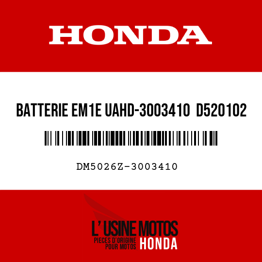 image de DM5026Z-3003410 BATTERIE EM1E UAHD-3003410  D520102